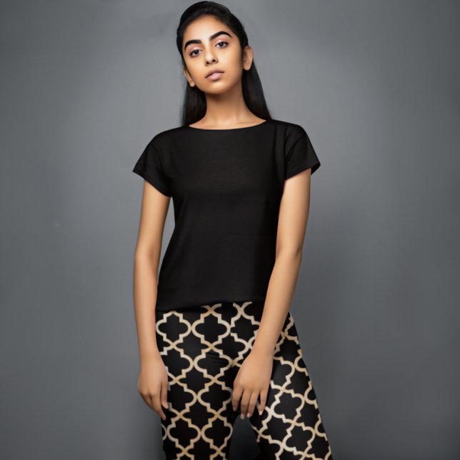 Leggings Motif marocain Noir & Or (Créateur téléchargé)