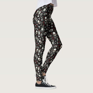 Leggings Motif métallique lourd rétro