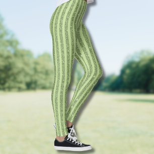 Leggings Motif minimaliste au style de paillettes de pistac