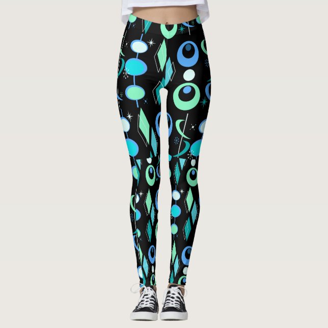 Leggings Motif moderne du milieu du siècle (Devant)