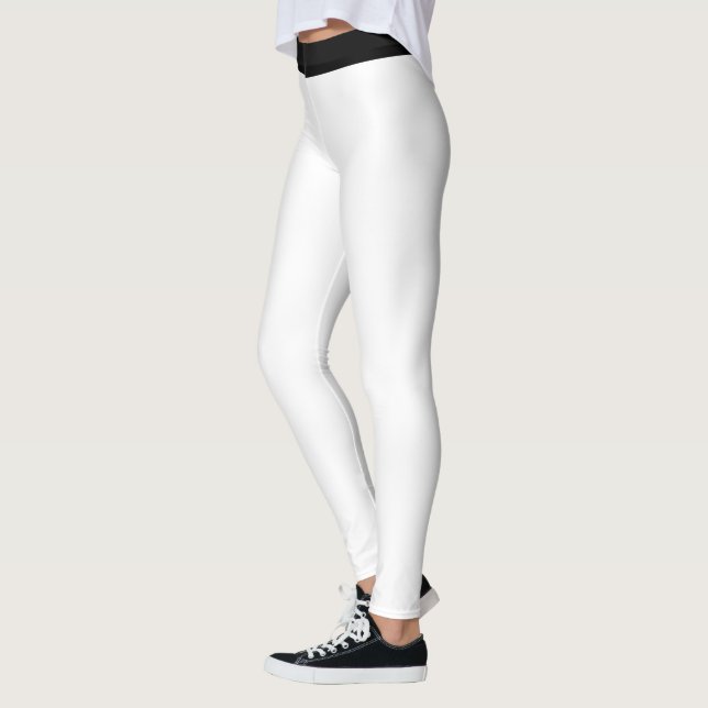 Leggings Motif moderne élégant noir et blanc (Gauche)