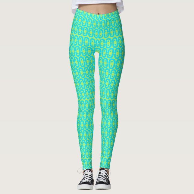 Leggings motif moderne et coloré (Devant)