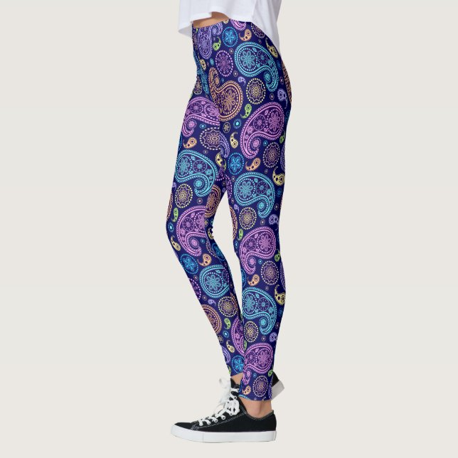 Leggings Motif moderne Paisley (Gauche)