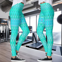 Motif moderne zigzag - vagues turquoise