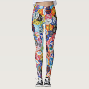 Leggings Motif Montage Sticker Fruit