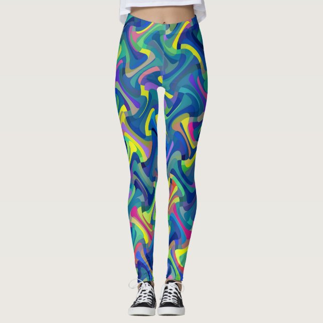 Leggings Motif multicolore (Devant)