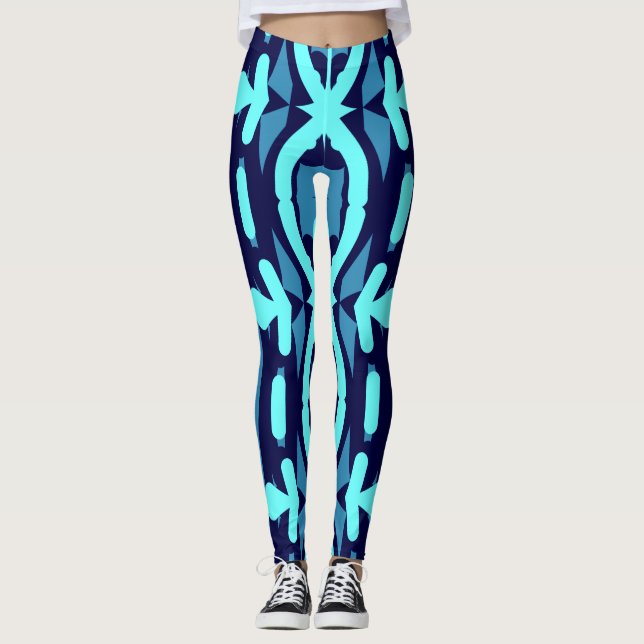 Leggings Motif multicolore transparent "Ratti_Creative_Arts (Devant)