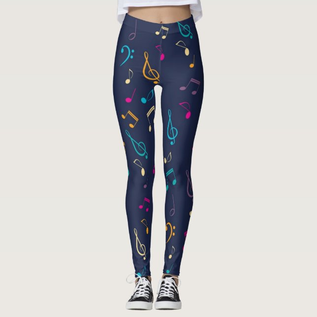 Leggings Motif musical (Devant)