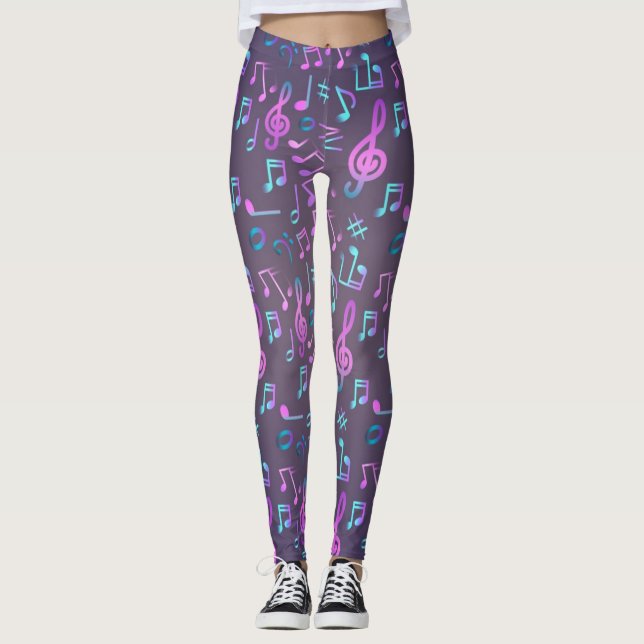 Leggings Motif musical (Devant)