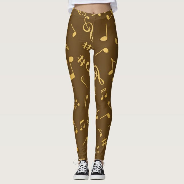 Leggings Motif musical (Devant)