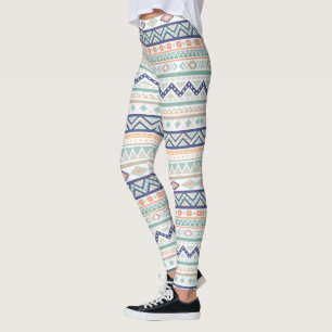 Leggings Motif natif-américain de la tribu Aztec