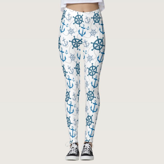 Leggings Motif nautique (Devant)
