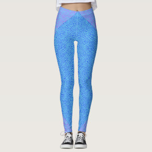 Leggings Motif net 05 Indigo Blue LBlue BG