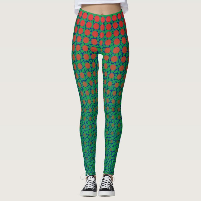 Leggings Motif net 10.blue.wx4 vert BG (Devant)