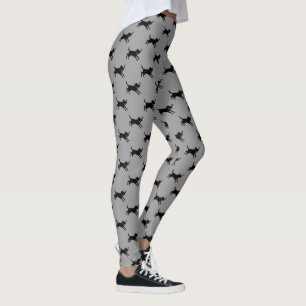 Leggings Motif noir de chiens d'arrêt de Labrador