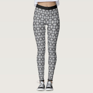 Leggings Motif noir, gris et blanc