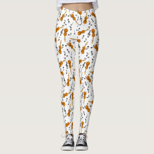 Leggings Motif note musique cello