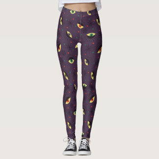 Leggings Motif occulte gothique foncé