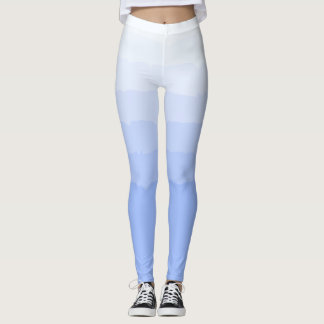 Leggings Motif Ombre de la société bleue