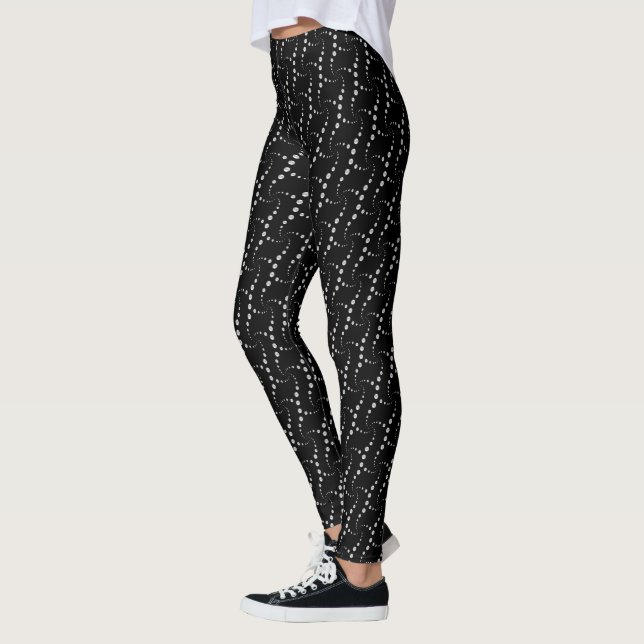 Leggings Motif ondulé pointillé (Gauche)