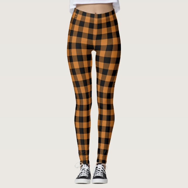 Leggings motif orange citrouille (Devant)