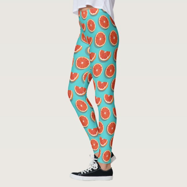 Leggings Motif orange juteux doux (Gauche)