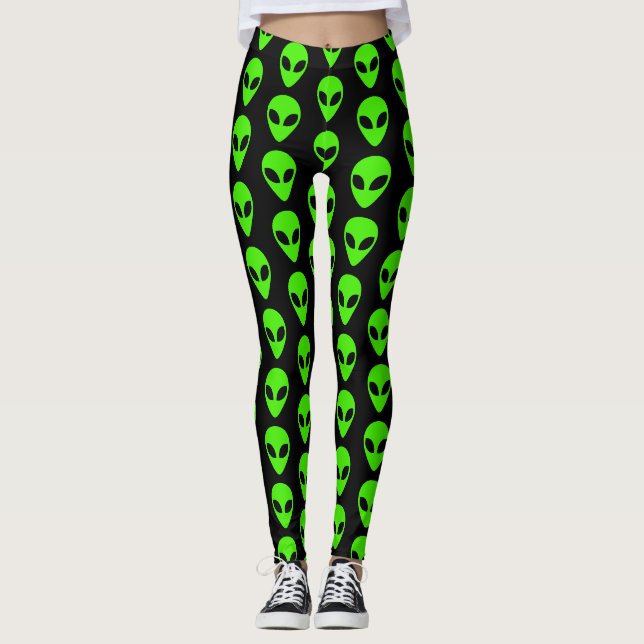 Leggings Motif OVNI Alien  (Devant)