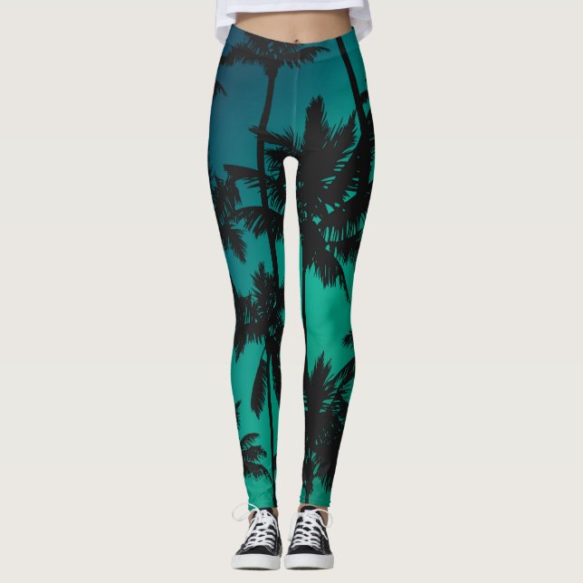 Leggings Motif Palm Tree (Devant)