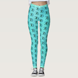 Leggings Motif paon pour 70e anniversaire ou anniversaire d