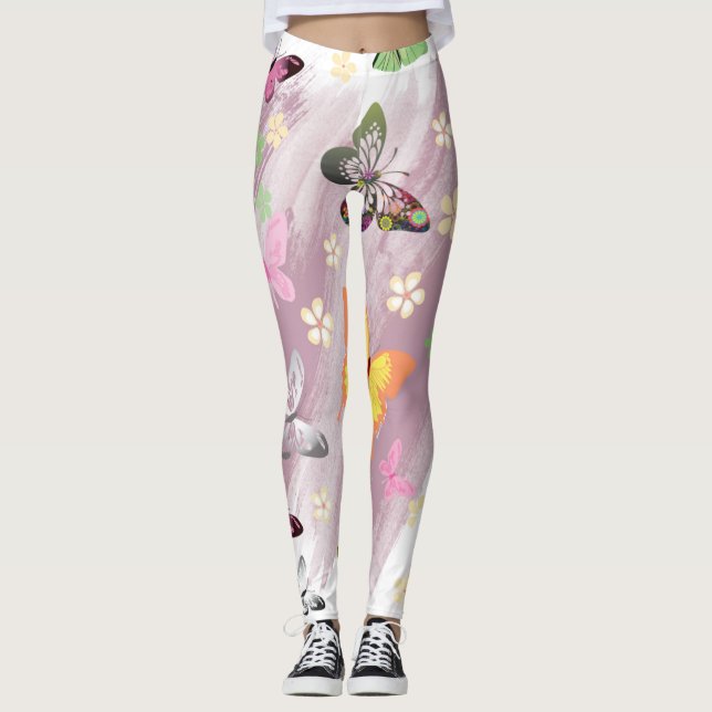 Leggings Motif papillon 7 (Devant)