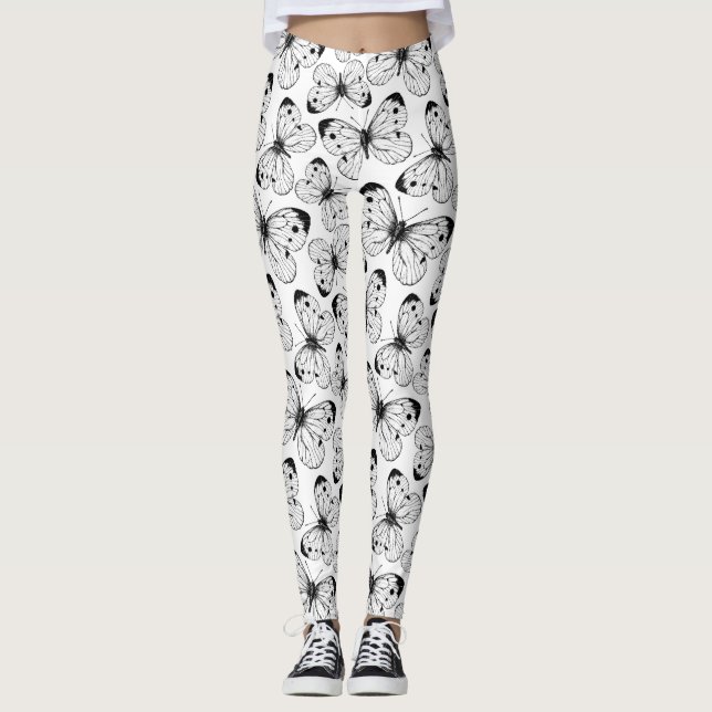 Leggings Motif papillon de choux (Devant)