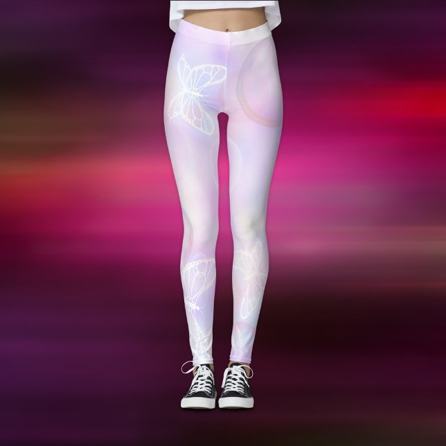 Leggings Motif papillon rose (Créateur téléchargé)