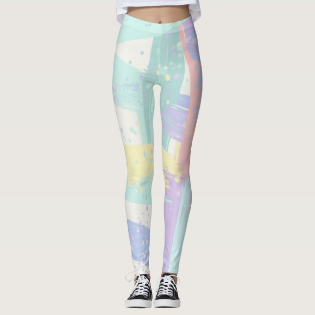Leggings Motif pastel  (Devant)