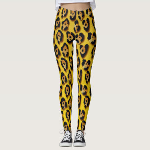 Leggings motif peau de léopard
