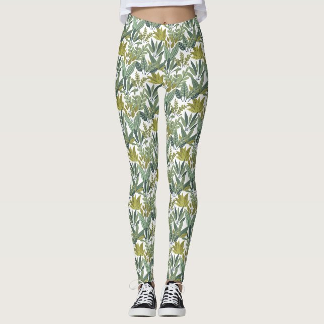 Leggings motif plante (Devant)