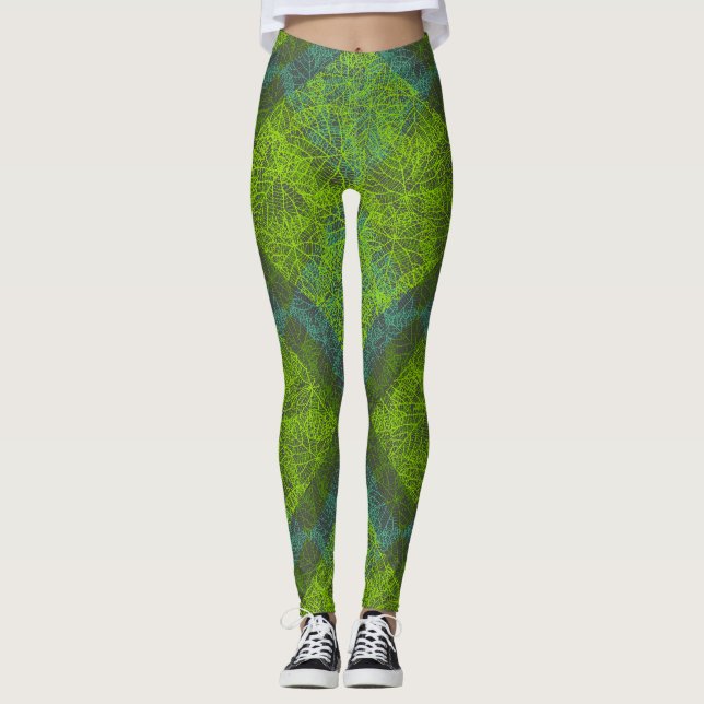Leggings motif plante.12c DGrey BG (Devant)