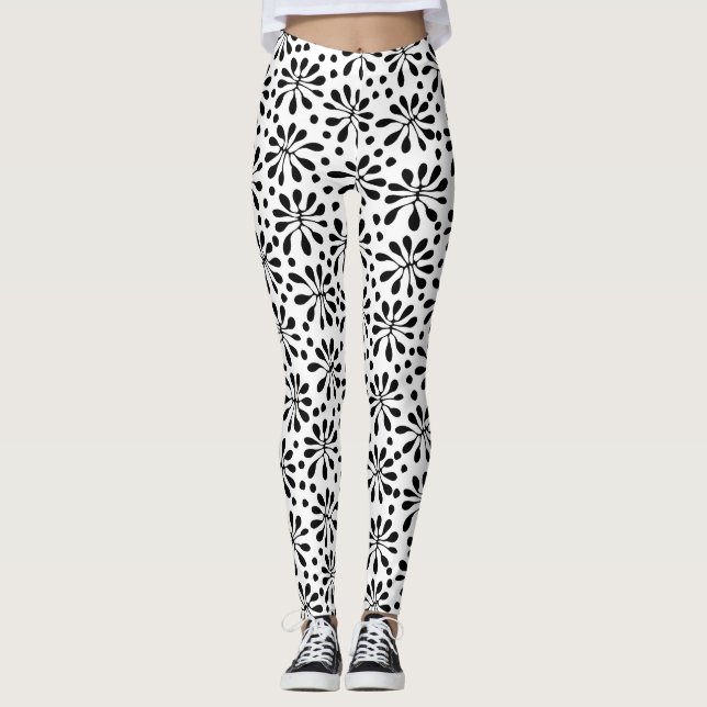Leggings Motif Plante stylisé 020818 (Devant)