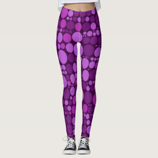 Leggings Motif Pois couleur rétro #25