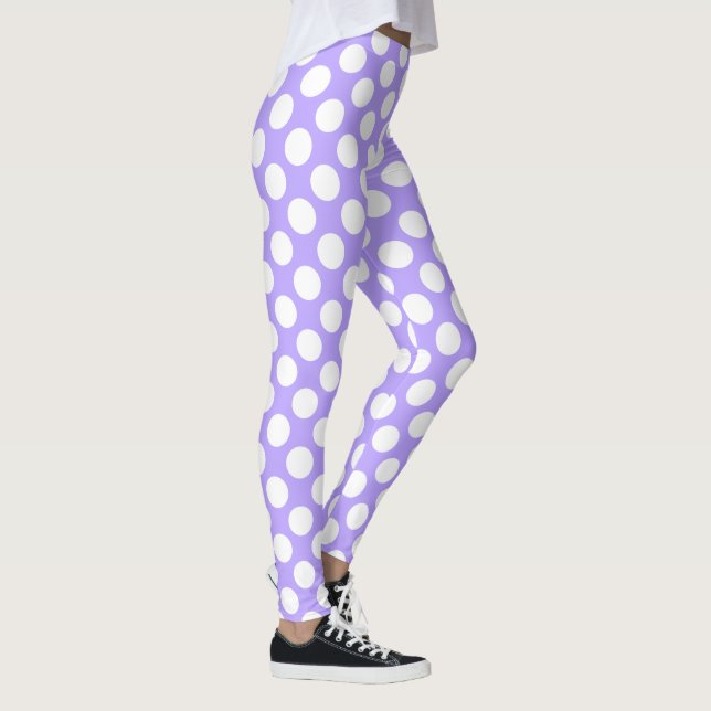 Leggings motif pois transparent blanc + vos idées (Droite)