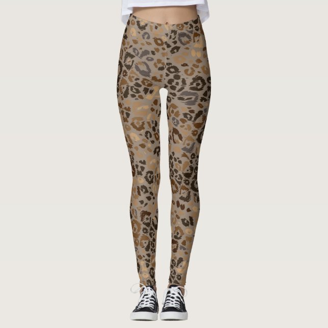 Leggings motif poster de animal (Devant)