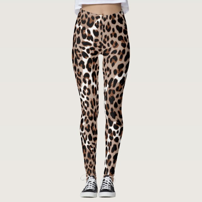 Leggings motif poster de animal (Devant)