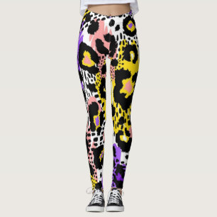 Leggings motif poster de animal