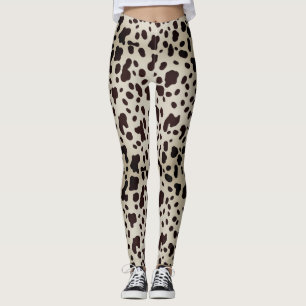 Leggings Motif Poster de animal de rodéo moderne Ombre Cow