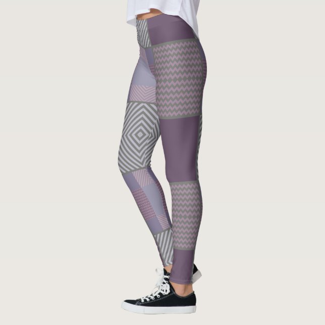 Leggings Motif pourpre (Gauche)