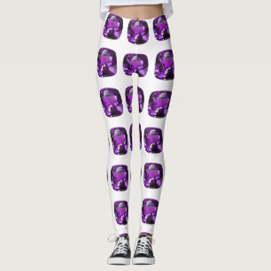 Leggings Motif pourpre