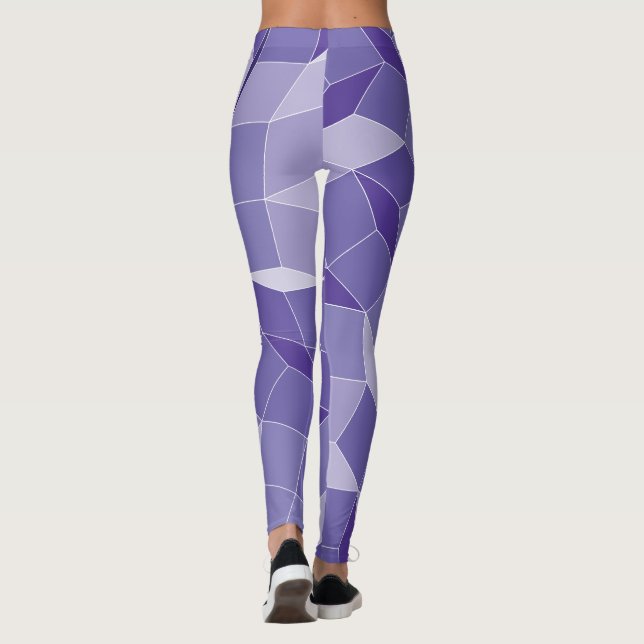 Leggings Motif pourpre (Dos)