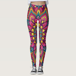 Leggings Motif psychédélique