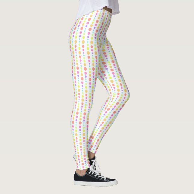 Leggings Motif Rainbow Pastel Dots (Droite)