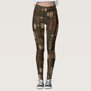 Leggings Motif rayure rustique du Sud-Ouest (8)