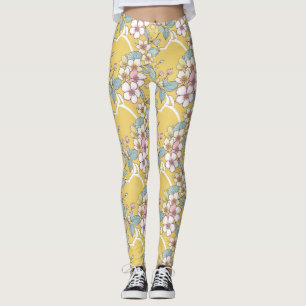 Leggings Motif répété dans les couleurs pastel